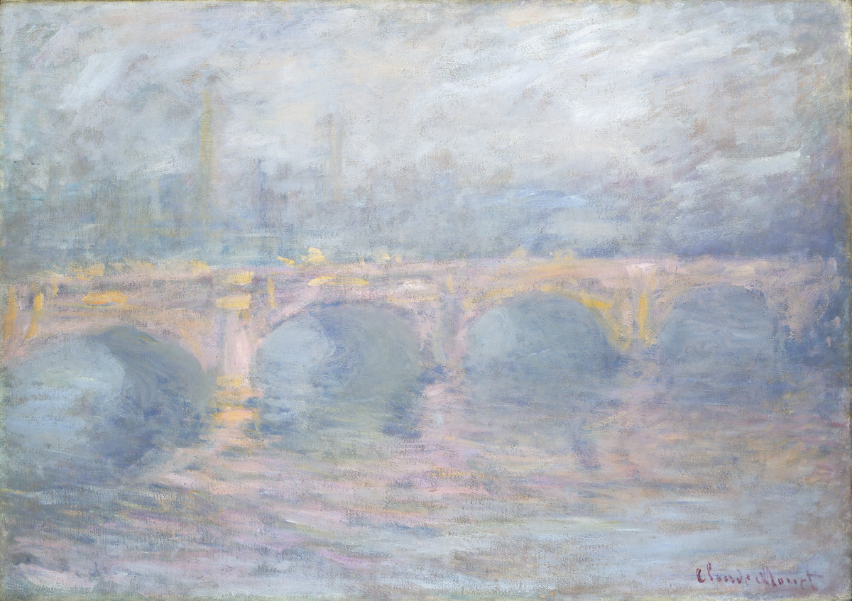 Claude Monet, Waterloo Bridge, London, at Sunset, French, 1840 - 1926, 1904, oil on canvas, Collection of Mr. and Mrs. Paul Mellon